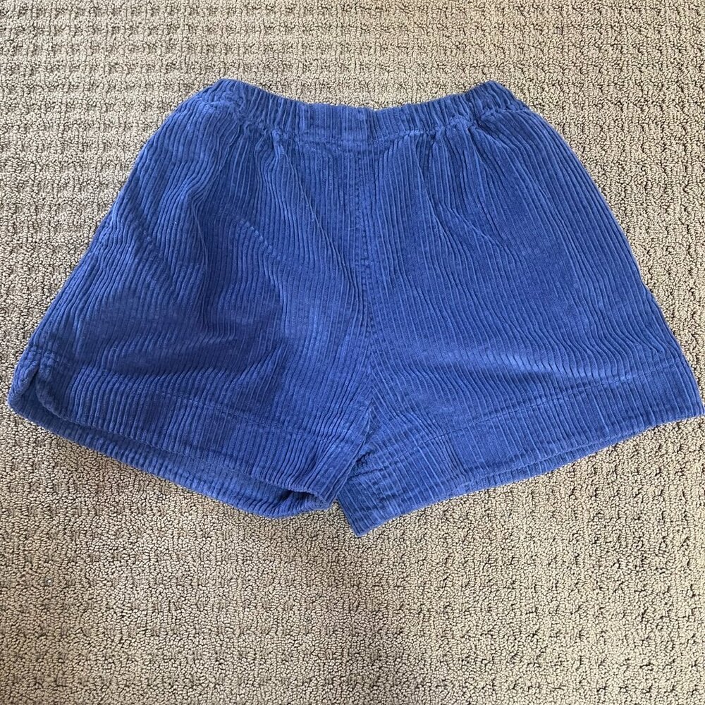Heavy Manners Navy Corduroy Shorts - Small
